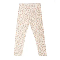 MONARCH - Calza Niña Micro- Polar Animal Print Marfil