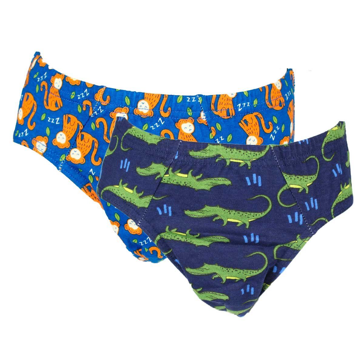 TAIS - 2 Unidades Slip Infantil Algodón Print Cocodrilo