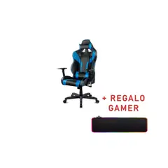 GENERICO - Silla Gamer Twoblow Gaming Reclinable Negra Con Celeste Regalo Gamer