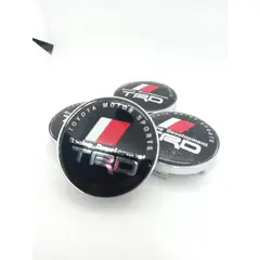 GENERICO - Tapa centro Llantas de autos 56mm universal TRD NEGRO