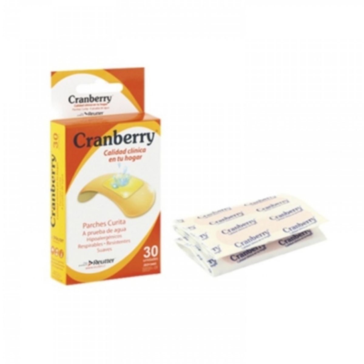 CRANBERRY - Parche Curita Resistente Al Agua Hipoalergénico X30 Un…