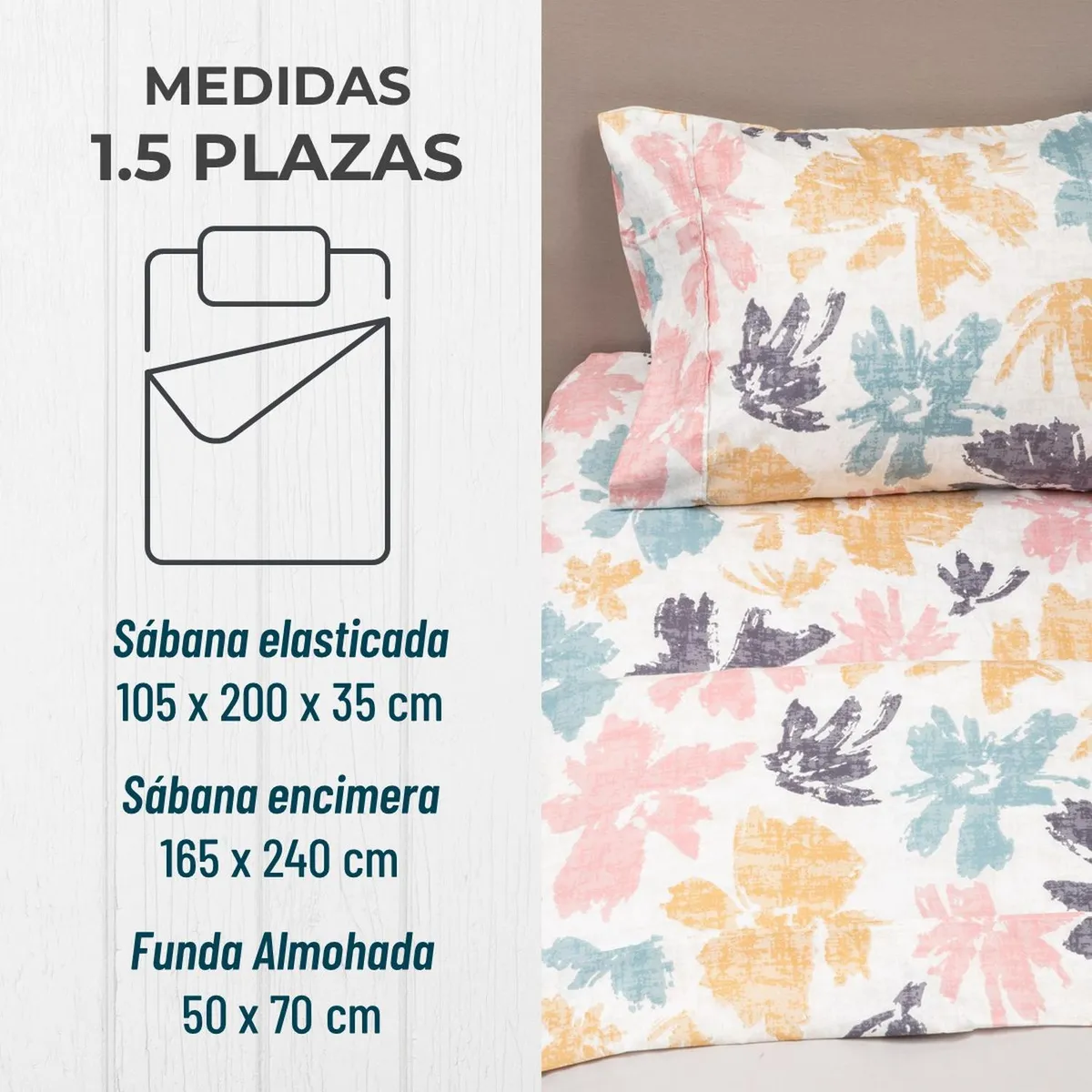 CASATUA - Sabanas Estampadas Casatua Ultra Suaves - 1.5 Plazas