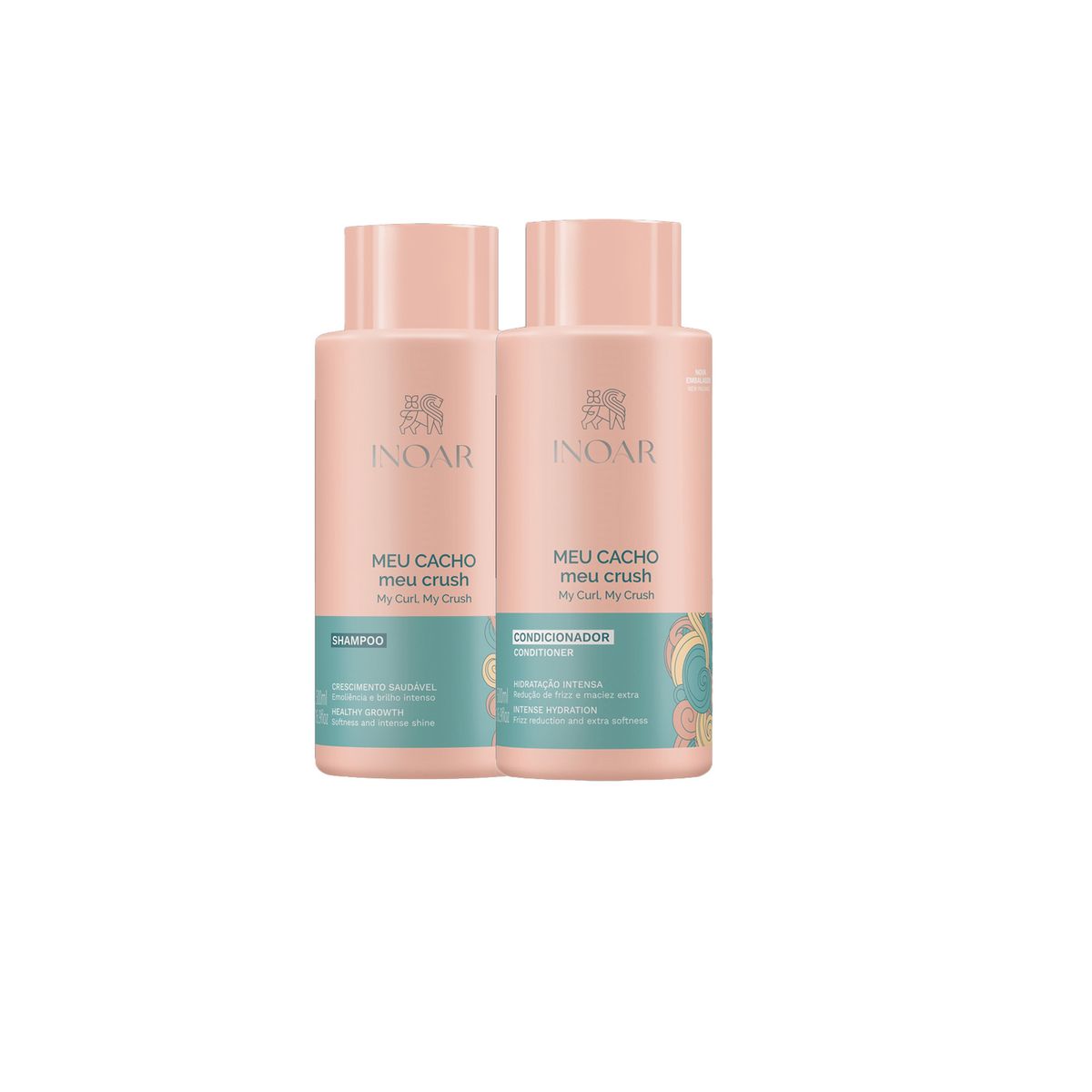INOAR - Meu Cacho Shampoo y Acondicionador Inoar 500 ml C/U INOAR