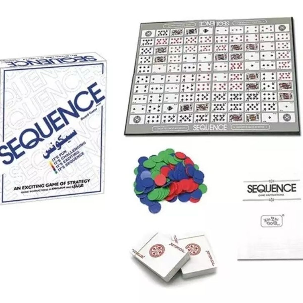 GENERICO - Juego De Cartas Sequence  Secuencia Juego De Mesa