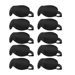GENERICO - Pack 10 Antifaz Para Dormir Máscara Cubre Ojos 3d Viaje Negro.