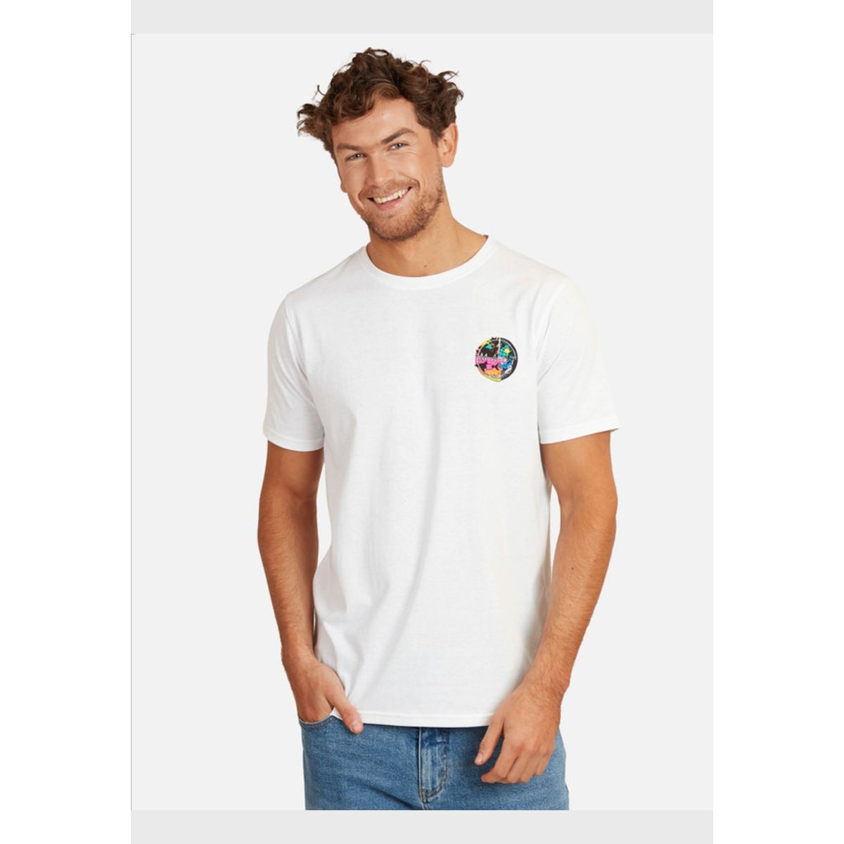 MAUI AND SONS - Polera Vintage Surf Hombre Blanco Maui And Sons