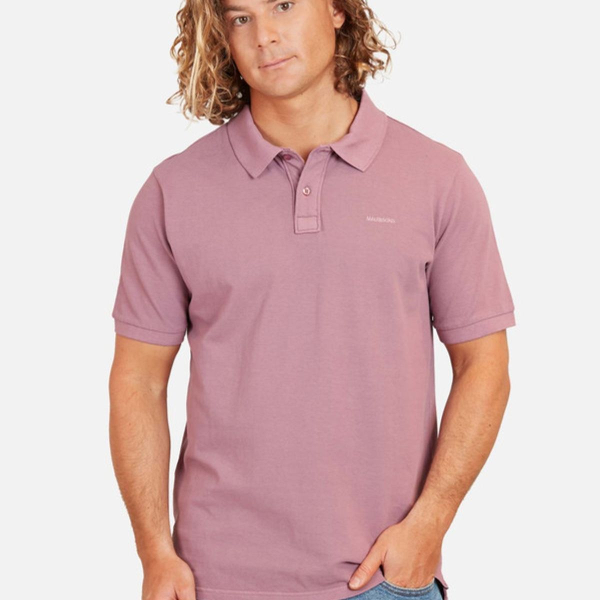 MAUI AND SONS - Polera Classic Pique Maui Hombre Burdeo Maui And Sons