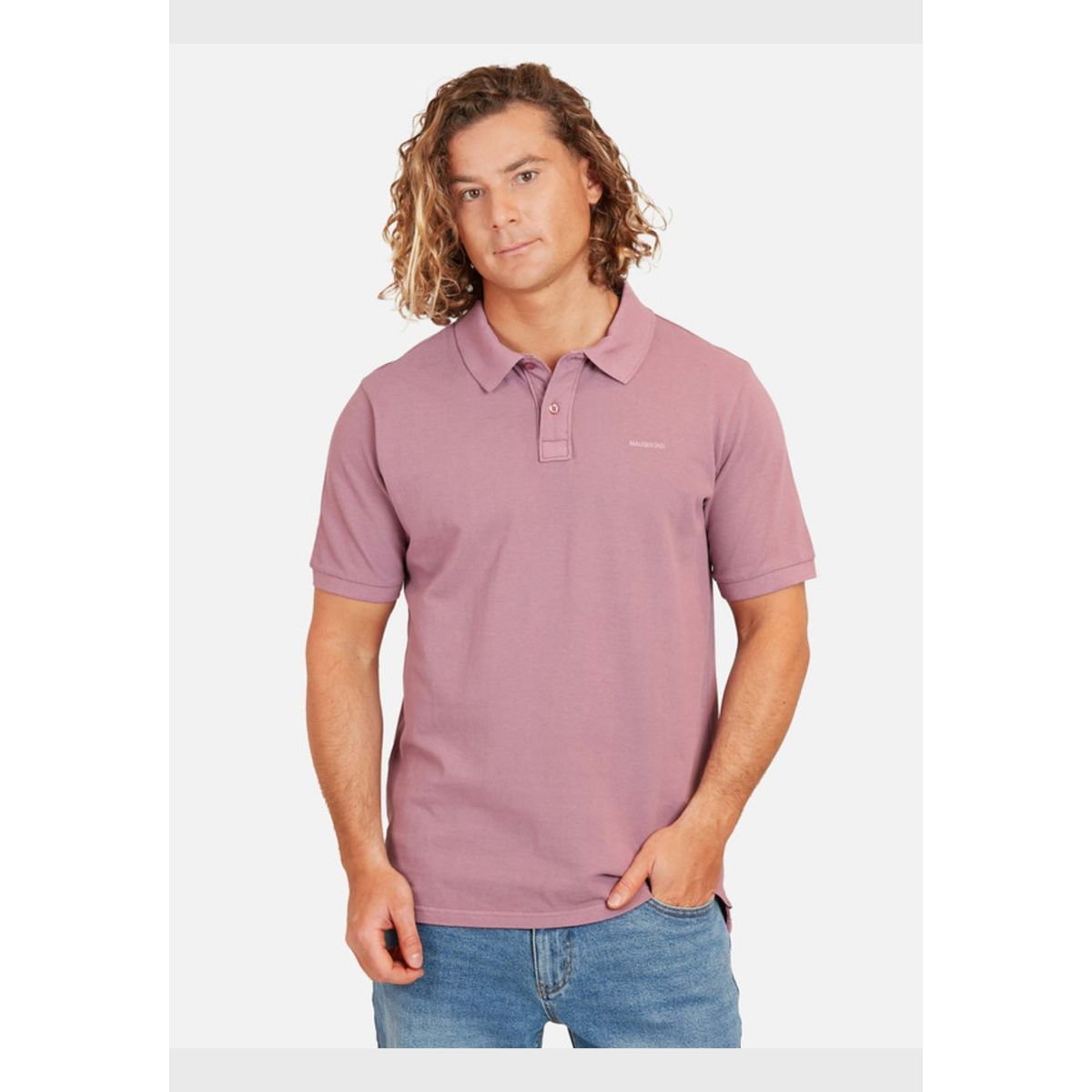 MAUI AND SONS - Polera Classic Pique Maui Hombre Burdeo Maui And Sons