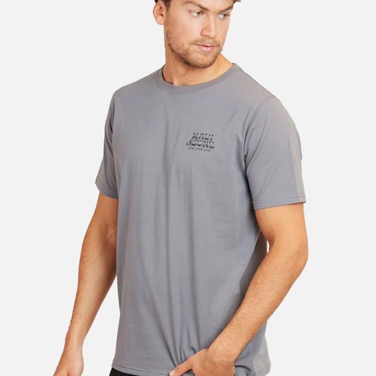 MAUI AND SONS - Polera Psicodelic World Hombre Gris Maui And Sons