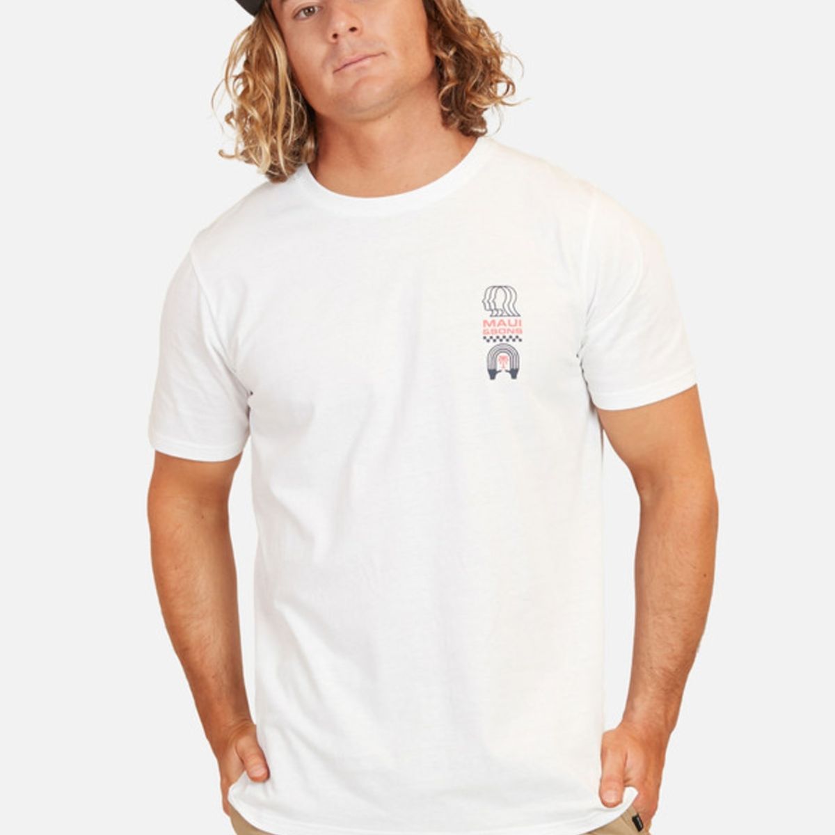 MAUI AND SONS - Polera Mystic Life Hombre Blanco Maui And Sons