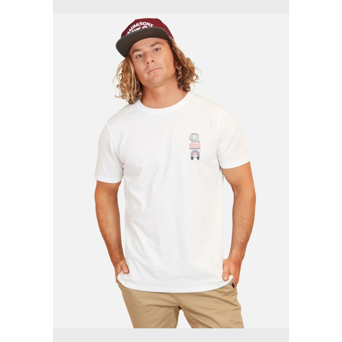 MAUI AND SONS - Polera Mystic Life Hombre Blanco Maui And Sons