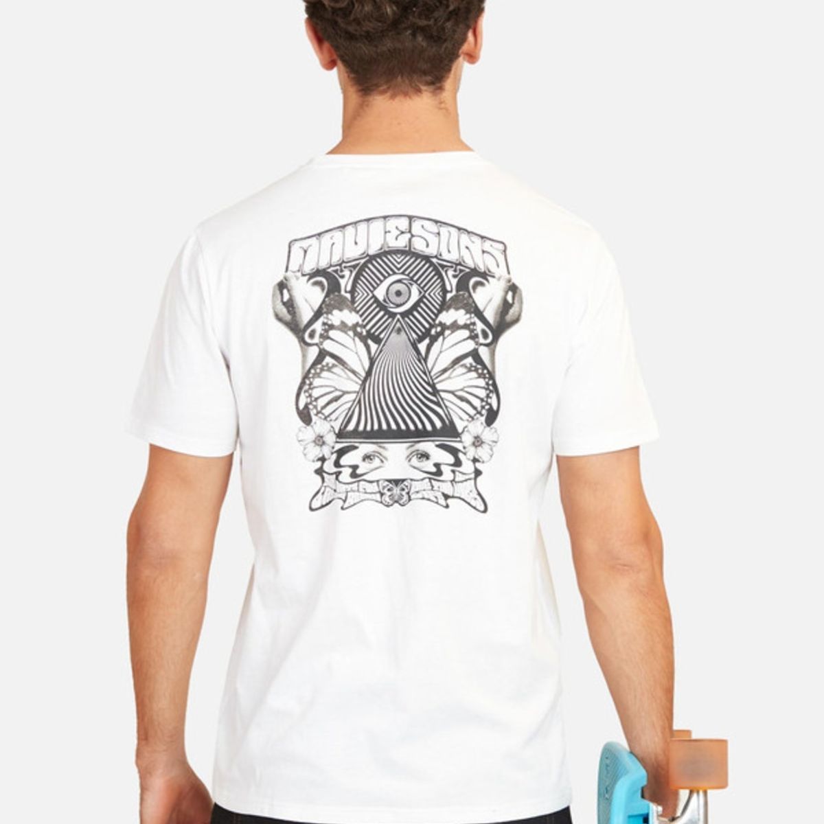 MAUI AND SONS - Polera Good Vibes Hombre Blanco Maui And Sons