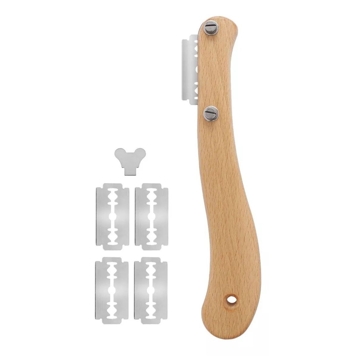 KUANGYE - Greñador Masa Madre Con 5 Hojas, Cortador De Pan Rallado