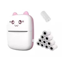 Mini impresora Térmica Portátil Bluetooth Gatito con Rollos