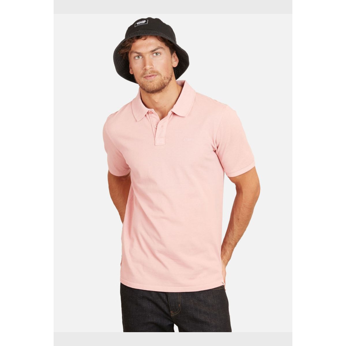 MAUI AND SONS - Polera Classic Pique Maui Hombre Rosado Maui And Sons
