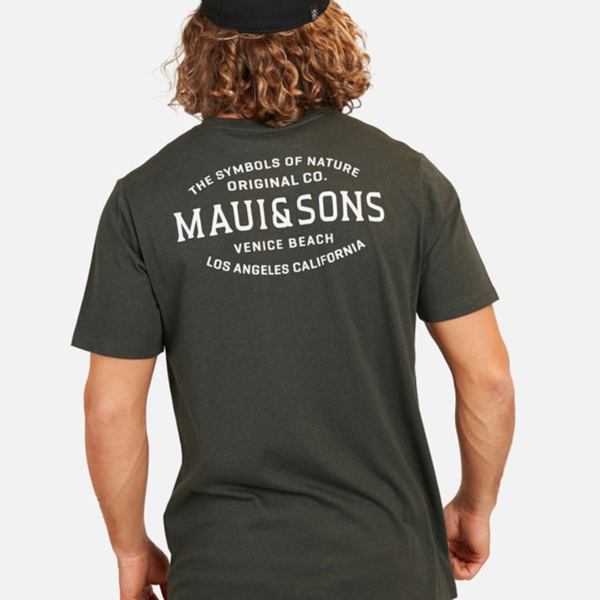 MAUI AND SONS - Polera Moli Maui Banner Hombre Verde Maui And Sons