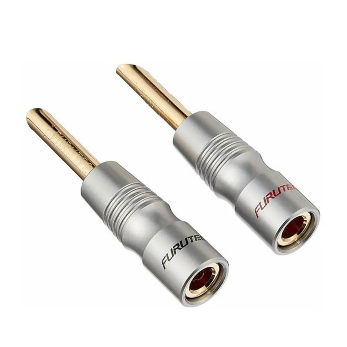 GENERICO - Bananas para parlantes HiFi 4mm Bañadas en oro Furutech Par