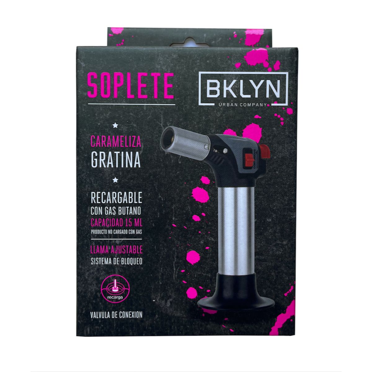 BKLYN - Soplete Profesional + Gas Butano Incluido Bklyn