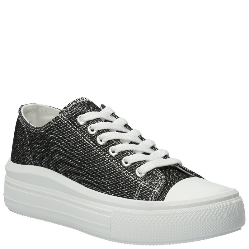 AZALEIA - Zapatilla Lona Negro Mujer AZALEIA