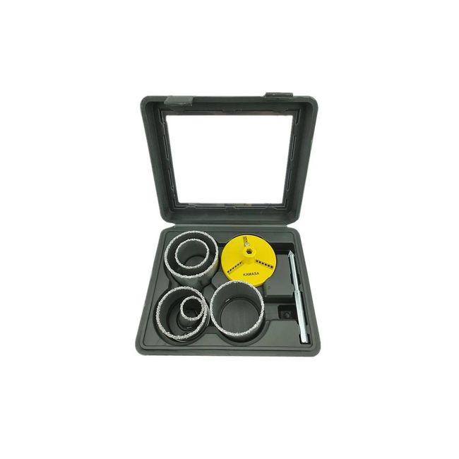 KAMASA - Juego Broca Sierra Copa Diamantado 7 Pieza 33-83mm Kamasa