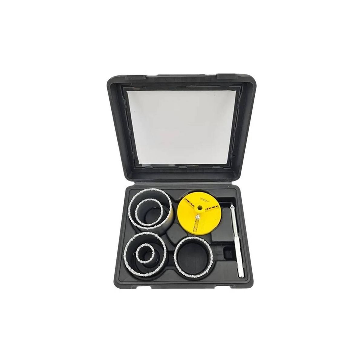 GENERICO - Kit Set Juego Broca Sierra Copa Diamantada 7 Pieza Crownman