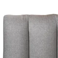 MUEBLES NATIVA - Respaldo Tubular Vertical Gris 2 Plazas