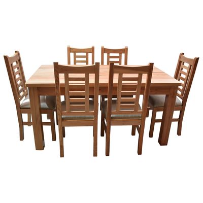 Imagen 2 del producto Comedor Nativo 90x160 6 Sillas Pucón Beige