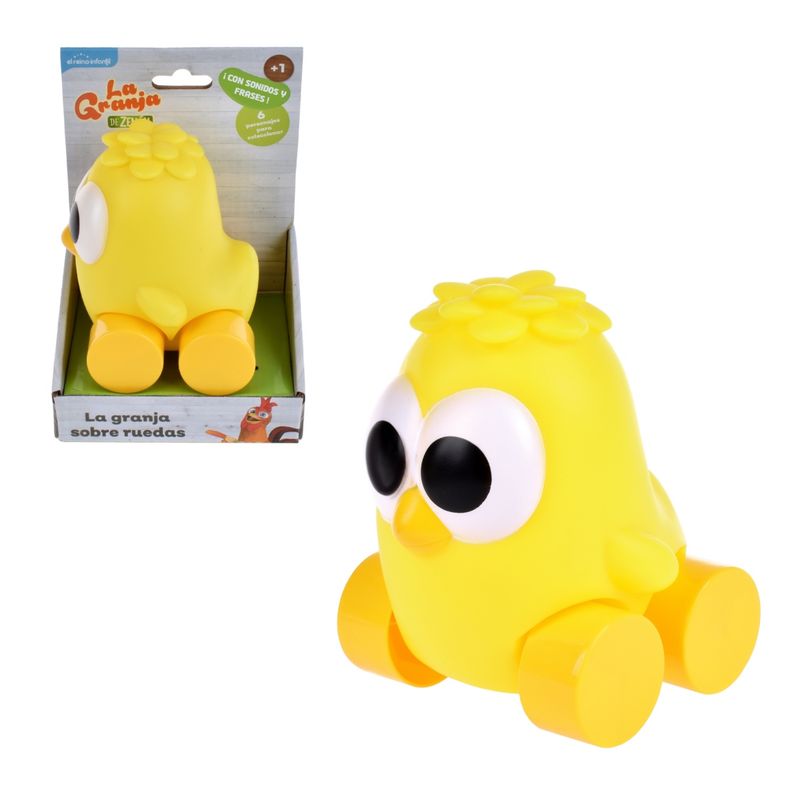 LA GRANJA DE ZENON - Vehículo Personaje La Granja De Zenon Con Sonido - Pollito