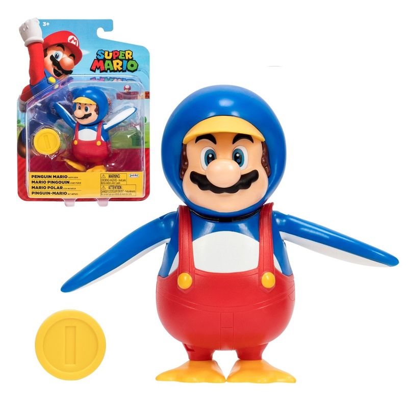 NINTENDO - Super Mario Figura 10 Cm Nintendo - Mario Pingüino