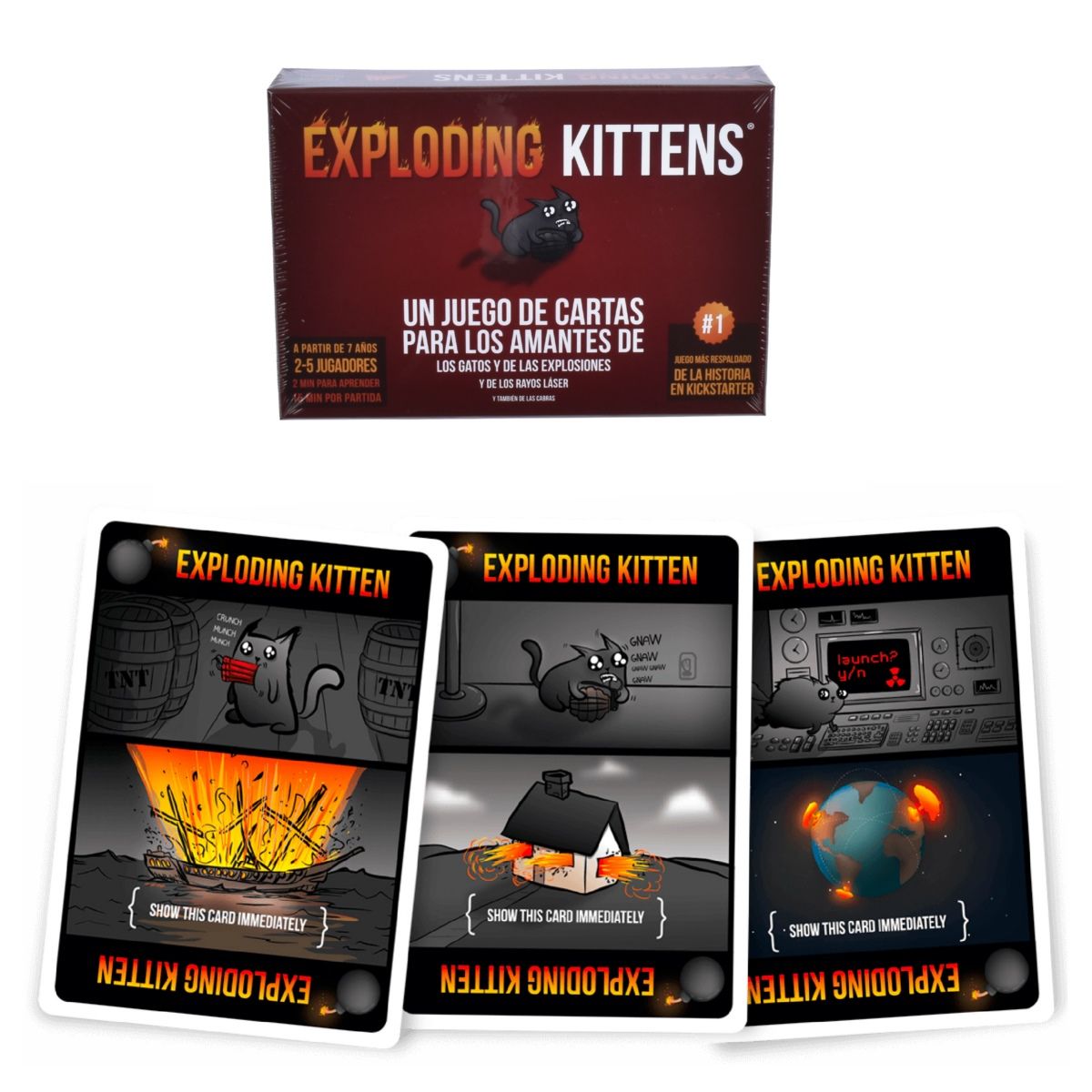 ANSALDO - Juego De Mesa Exploding Kittens