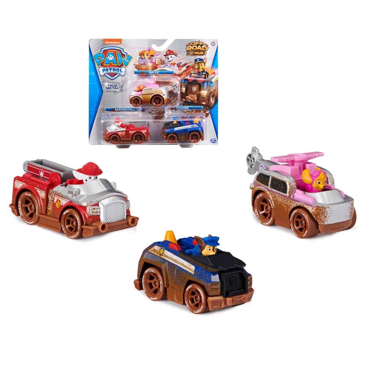 PAW PATROL - Paw Patrol Set 3 Autos Metálicos Imexporta