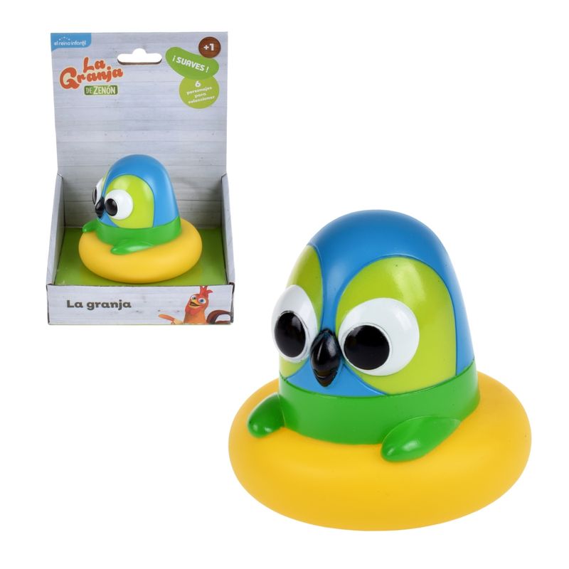 LA GRANJA DE ZENON - Figura Blandita De 10 Cms La Granja De Zenon - Lorito Pepe