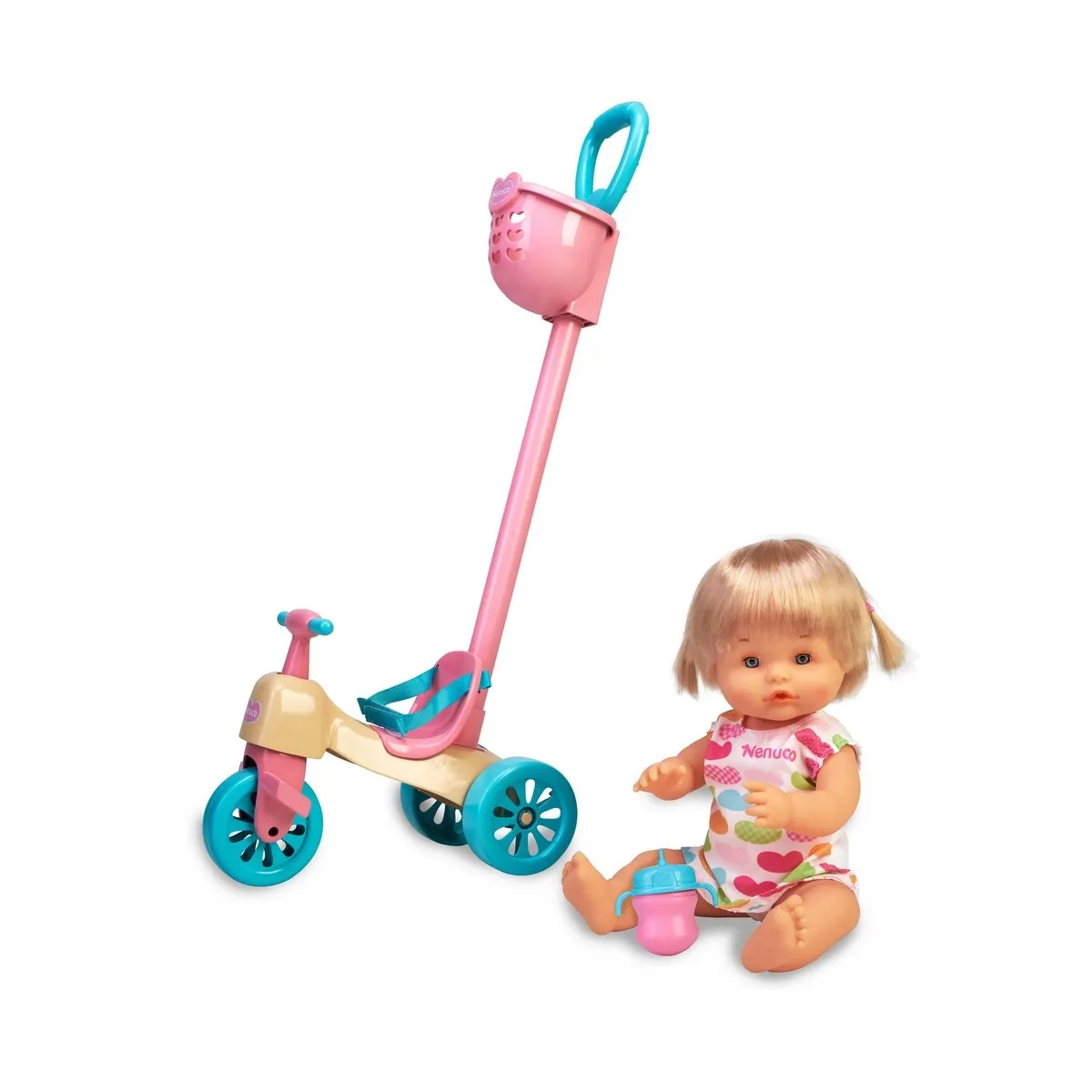 NENUCO - Muñeca Nenuco 35 cm con triciclo y accesorios
