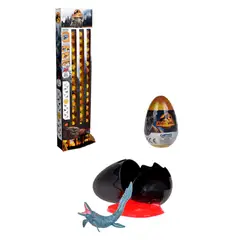 JURASSIC WORLD - Huevo Con Dinosaurio, Slime, Moneda Y Guia Do