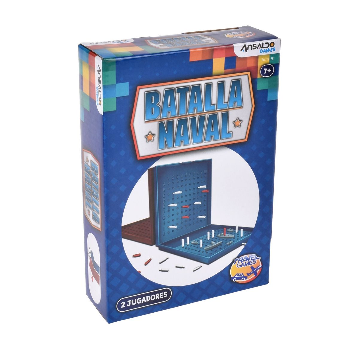 ANSALDO GAMES - Juego de mesa mini Batalla Naval