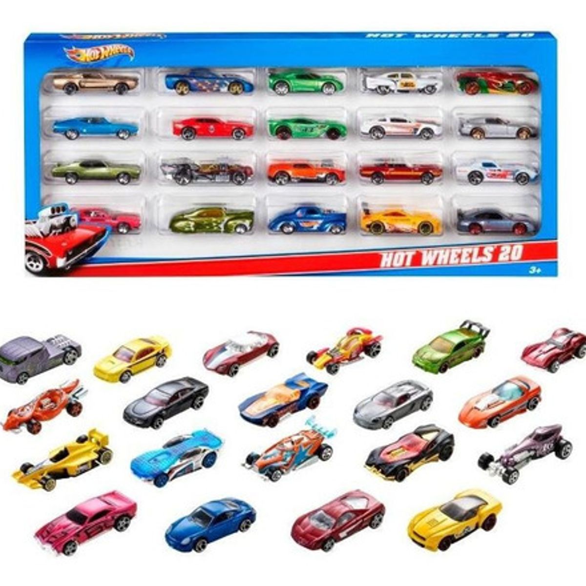 HOT WHEELS - Hot Wheels Paquete De 20 Autos