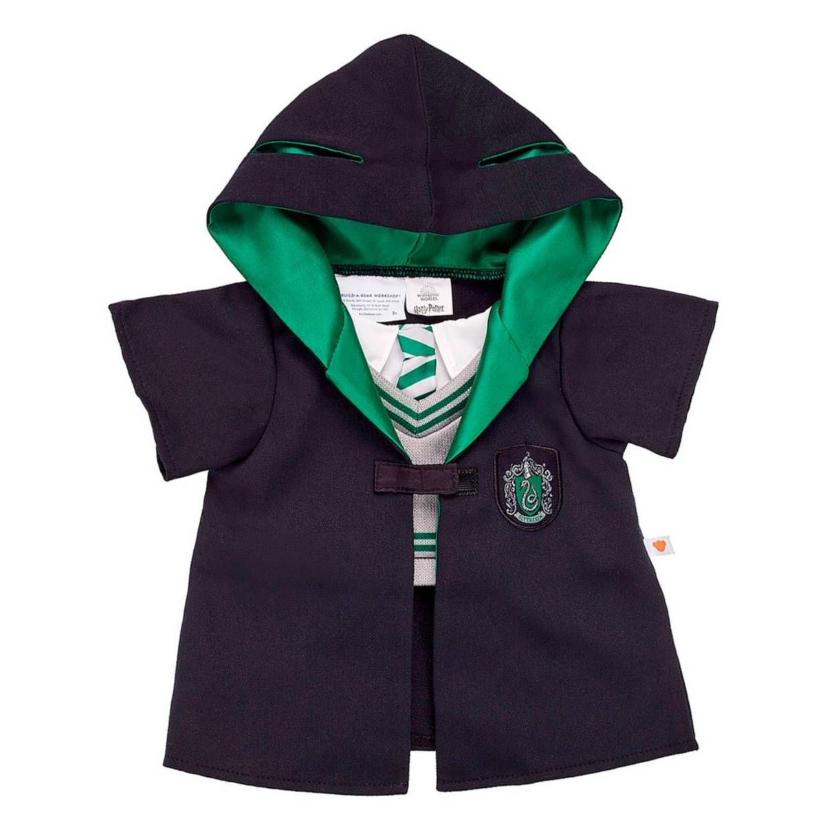 BUILD A BEAR - Traje Slytherin Build a Bear para peluche Harry Potter