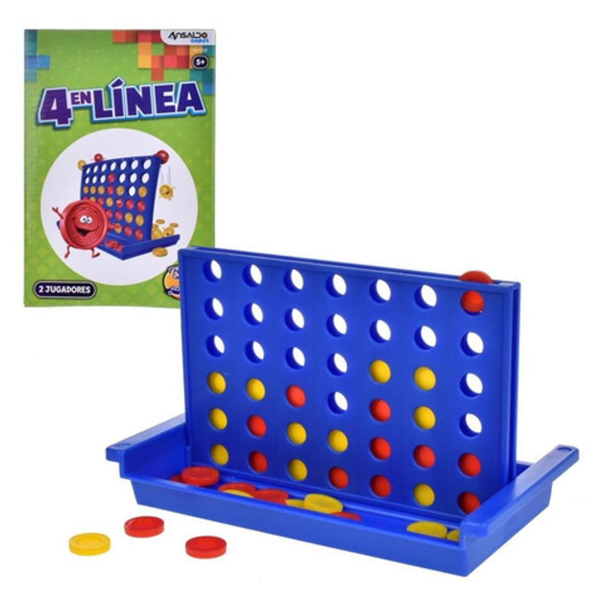 ANSALDO GAMES - Juego de mesa mini 4 en línea