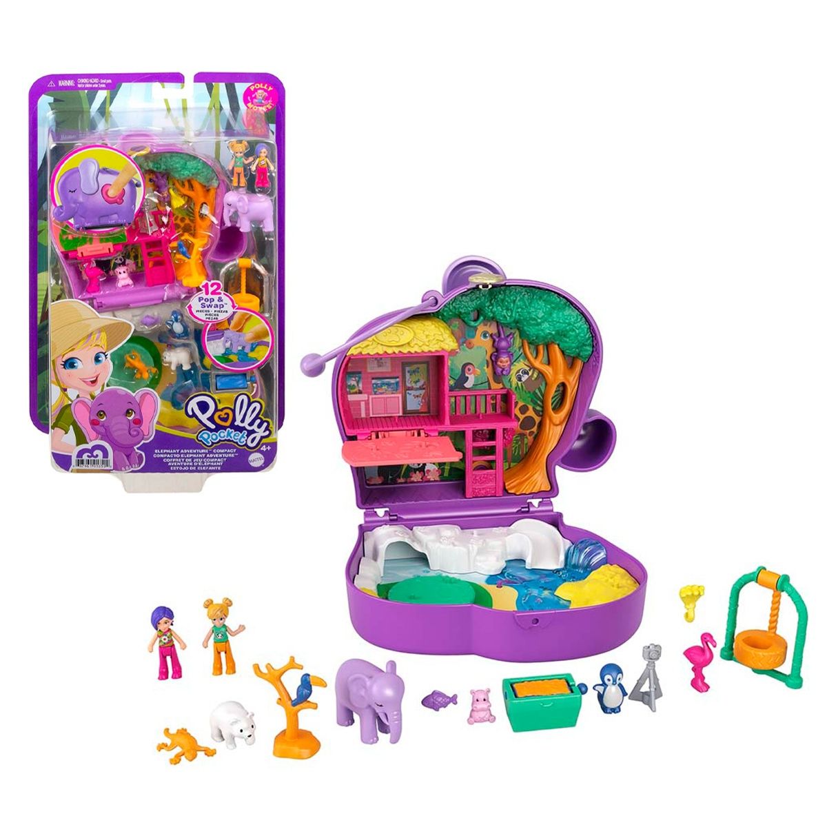 POLLY POCKET - Polly Pocket Mini Mundo De Aventura De Elefante