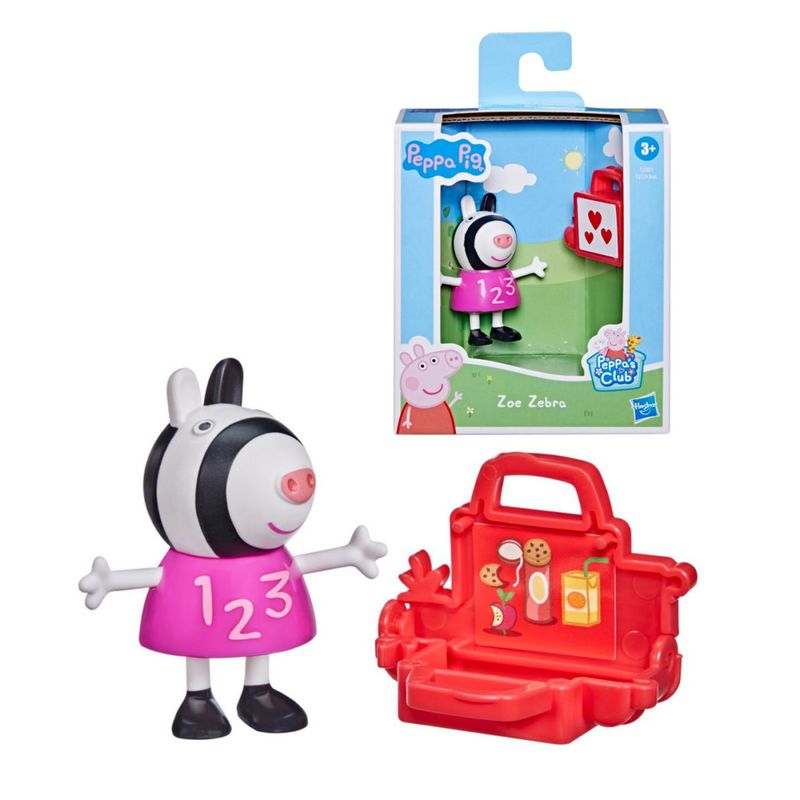 PEPPA PIG - Figura Peppa Pig Amigos Divertidos - Zoe Zebra