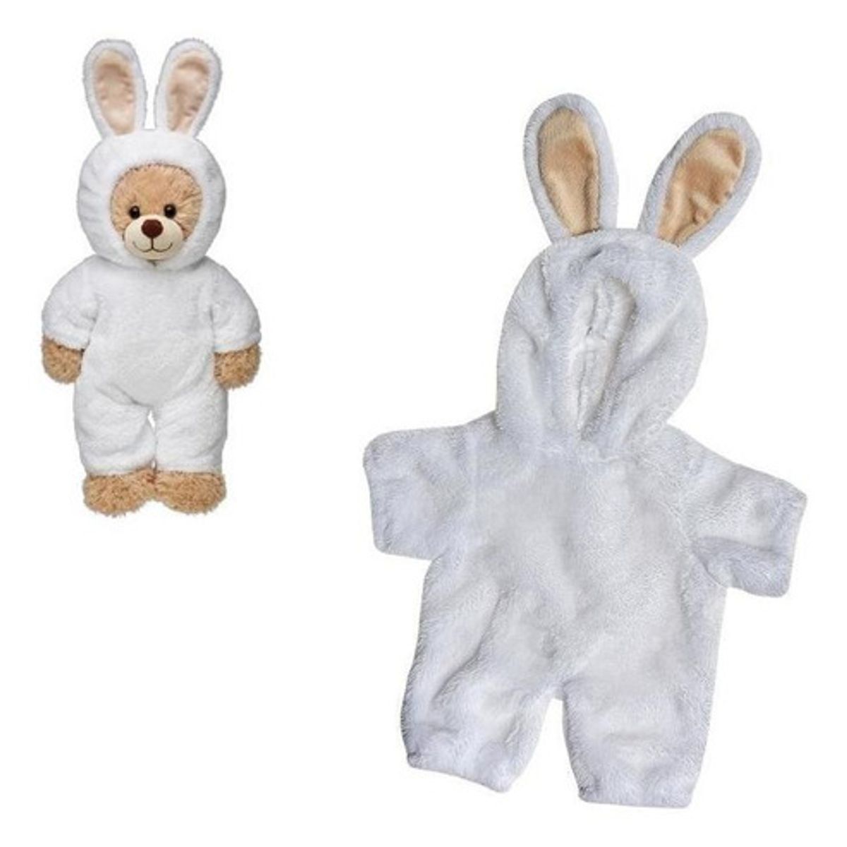 BUILD A BEAR - Disfraz conejo blanco Build a Bear peluche suave