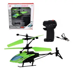 ANSALDO - Helicoptero Radio Controlado 17 Cms Con Pilas Recargables -