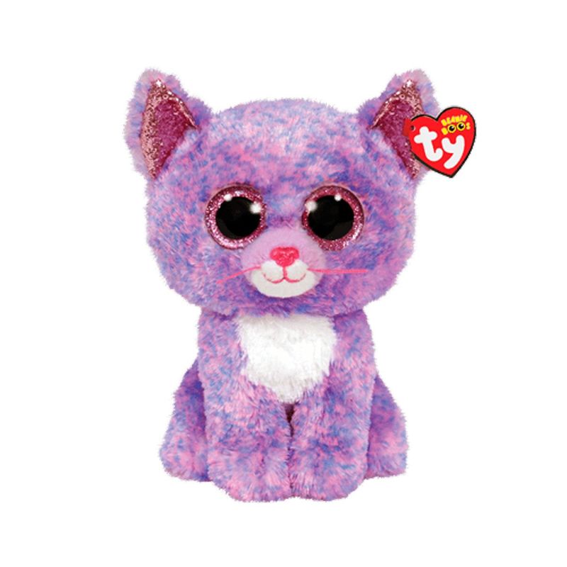 BEANIE BOOS - Ty Beanie Boos Cassidy Gato Lavanda Medium