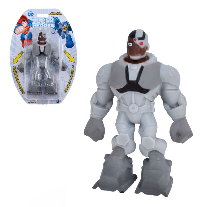 DC COMICS - Cyborg Figura Strech Elastica Monster Flex De 14 Cms