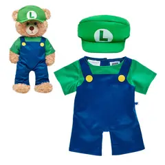 ANSALDO - Disfraz Luigi Mario Bros Build-a-bear