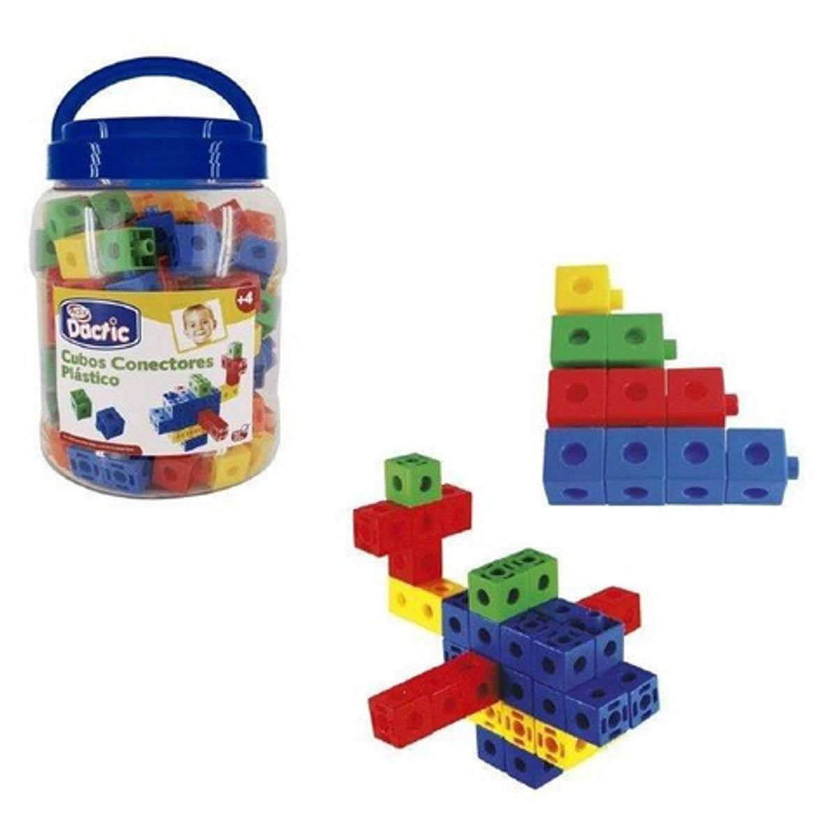 DACTIC - Cubos conectables DACTIC 130 piezas didácticos