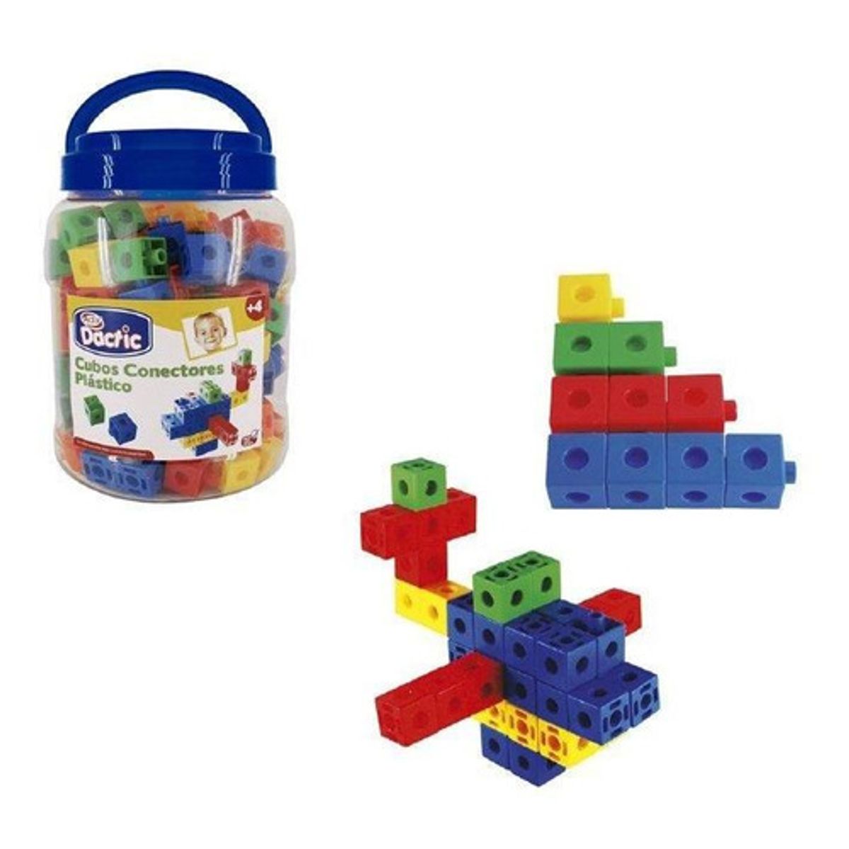 DACTIC - Cubos conectables DACTIC 130 piezas didácticos