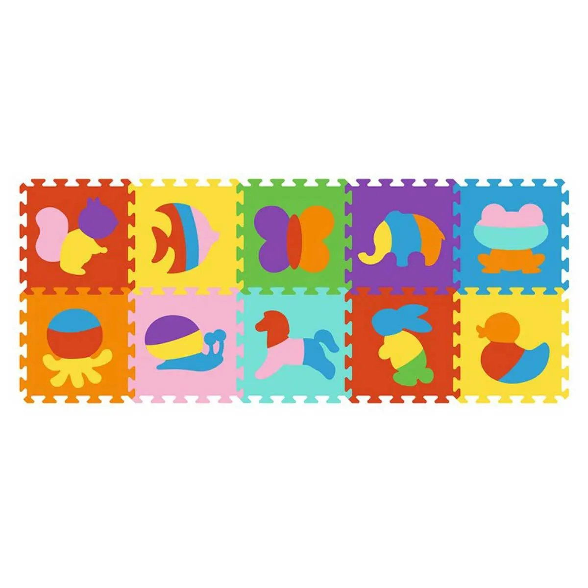 ANSALDO - Rompecabezas Infanti 10 piezas animales didácticos