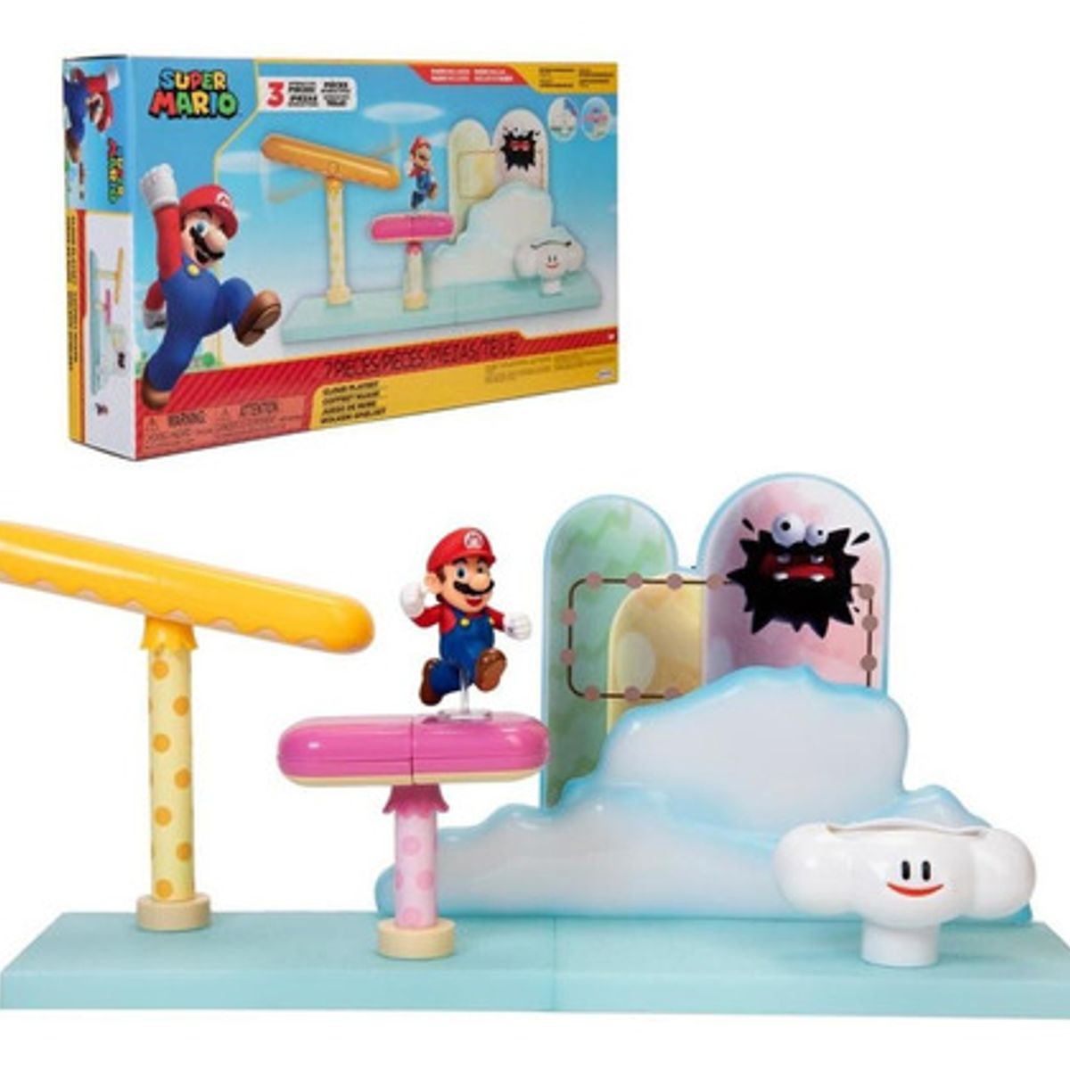 NINTENDO - Playset Nintendo colección Mario Bros diorama nube 6 cm