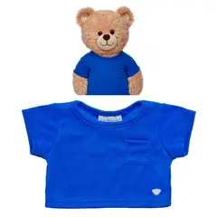 BUILD A BEAR - Polera Azul Bolsillo Build-A-Bear